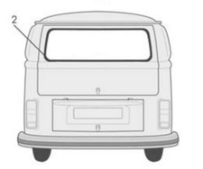 Heckscheibendichtung Fensterdichtung Heckscheibe VW Bus T2 T2a T2b 68-79 Bulli