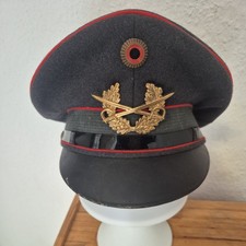 Schirmmütze der Bundeswehr  Gr. 57 von 1969 dunkelgrau / Artillerie Truppe