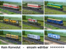 Röwa container wagen - h0, 1:87