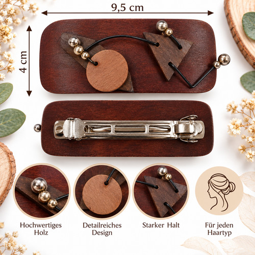 Haarspange cm braun - haarspange,