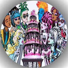 Tortenaufleger Geburtstag Party Tortenbild Fondant - Oblate Monster High P8
