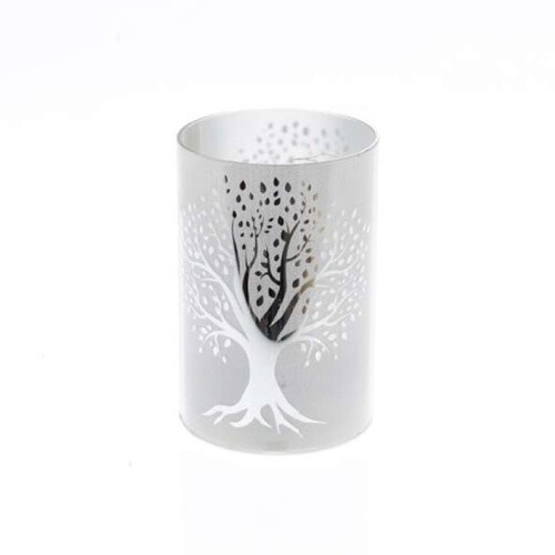 Glas lichtsäule baummotiv - baummotiv, led