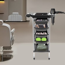 Friseurwagen Salonwagen mit 4 ausziehbaren Schubladen Friseurwagen für Stylisten