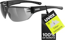 Uvex 5305252110 Unisex-Sportbrille Sonnenbrille Sportstyle 204 UV-Schutz Schwarz