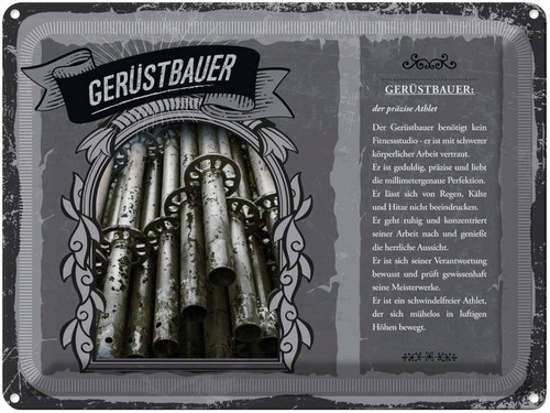 Blechschild 30x40 - , cm