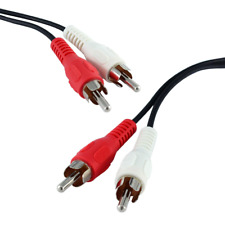 Cinch Kabel Audio Winkel 2 Cinch Stecker auf 2 Cinch Stecker 2RCA 0,5 - 3 m