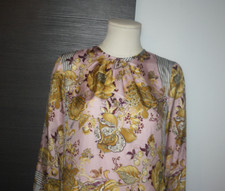 CALIBAN, Tunika Bluse Schluppenbluse, 100 % Seide, Gr. 38 - 40, PAISLEY, WIE NEU