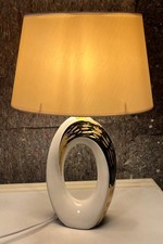 (05) Tischlampe - Keramik - gebraucht