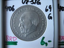 J406  2 DM  Adenauer 1969 G in  VZ-STG