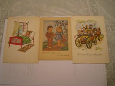 3 Künstler AK u.a. Liesel Lauterborn ca. 1935