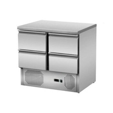 Kühltisch mit 4 Schubladen, Unterbaukühlung, 90x70