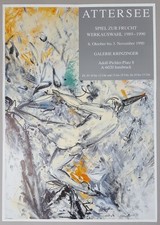 Christian Ludwig Attersee: Ausstellungsplakat Galerie Krinzinger Wien 1990