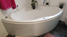 Whirlpool Eckbadewanne Eckwanne 150 X 150 Borkum Air 2 Personen, Whirlwanne