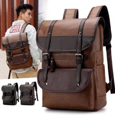 Damen Herren Rucksack Schulrucksack Reisen Business Laptop Backpack /Kunstleder