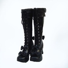 gothic gotik lolita stiefel boots Shoes Schuhe black butler goth cosplay CIEL 