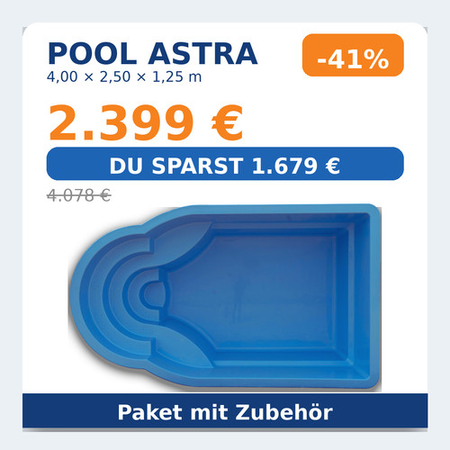 Gfk pool 0x2 - pool, 4,0x2,5x1,25