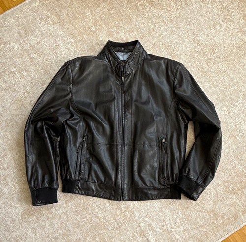 Bär herren lederjacke schwarz - lederjacke,