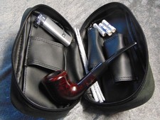 Angelo Leder Pfeifentasche Set