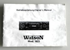 Watson Betriebsanleitung Autoradio