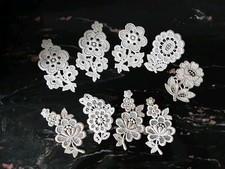 naturfarbenes Plauener Spitzendeckchen Konvolut