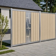 WPC Sichtschutzzaun Sand