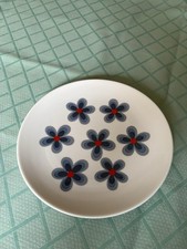 Vintage Teller  blaue Blumen