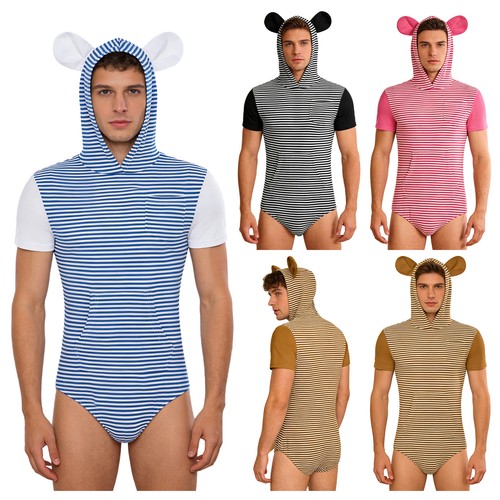 Herren kapuzen bodysuit - herren,
