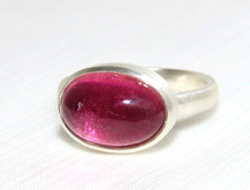 großer pink Turmalin Ring aus