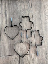 Spiegeleier Form Herz und Bär Eierringe Metall Pfannkuchen Form