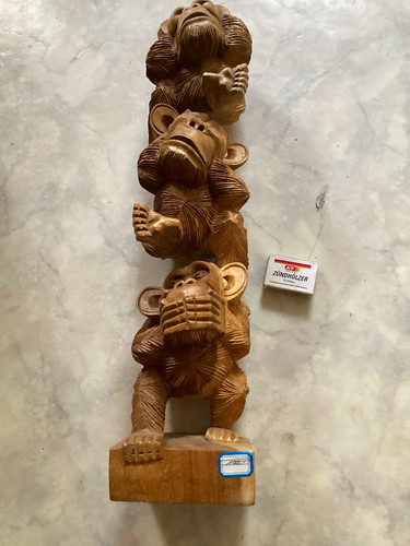 Holz skulptur figur drei - figur, affen