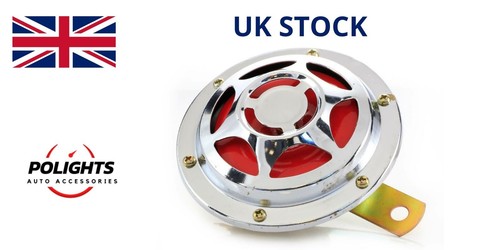 12v chrom rot metall - chrom, klaxon