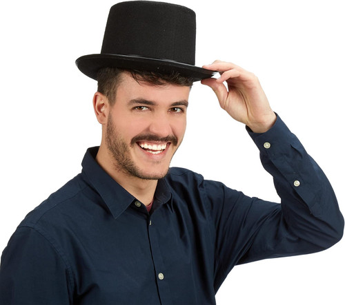 Zylinderhut schwarz fasching - zylinderhut,
