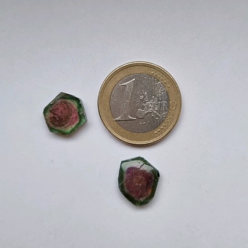 Wassermelonen turmalin scheibe - turmalin,