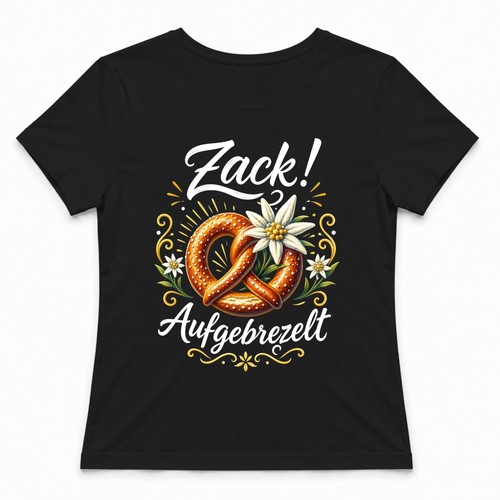 Zackig aufgebrezelt brezel - aufgebrezelt,