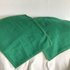 david fussenegger 2 Baumwolle Misch Kissenbezüge Grün Ca. 50x50 cm Gebr