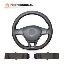 Black Leather Car Steering