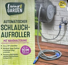 Automatischer Schlauchaufroller Schlauchtrommel Wandhalterung 20 m Schlauch 170°