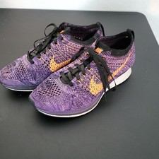 Nike Flyknit Racer Atomic Purple Orange Gr.  37.5