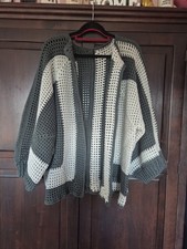 Hexagon Jacke Gehäkelt Gr. 48-52