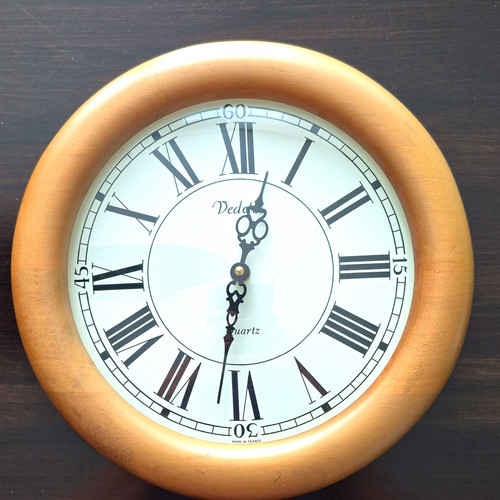 Vedette wanduhr rund holz - vedette,