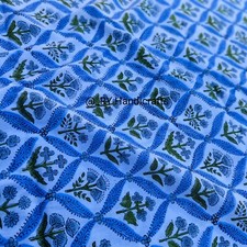 10 Yards Stoff Block gedruckt