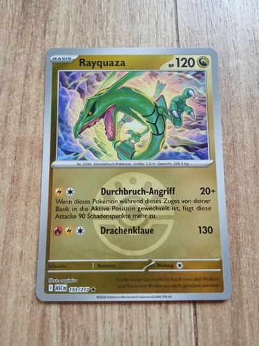 Pokemon karte rayquaza - rayquaza, deutsch