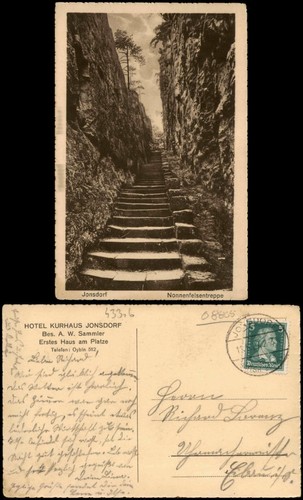 Ansichtskarte jonsdorf - ansichtskarte,