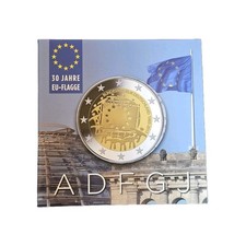 30 Jahre EU-Flagge 5x Offizielle 2 Euro  Gedenkmünzen 2015 BRD
