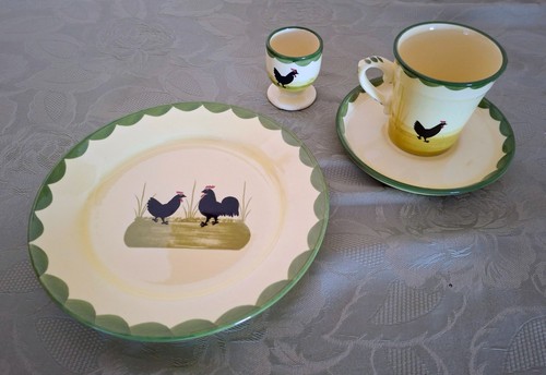 Hahn und henne frühstück set - hahn,
