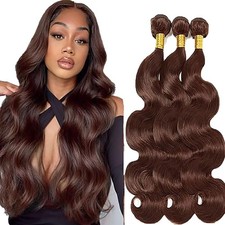 Menschliches Haar Haarbundles Body Wave 3 Bundles 8-30 Zoll Chocolate Braun