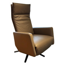 Bielefelder Werkstätten Motorsessel Charly Bezug Leder Normandie Taupe 