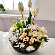 Gesteck Frühling Ostern