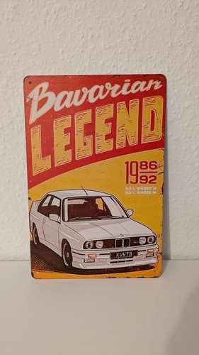 Bmw blechschild - blechschild, e30