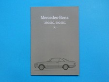Prospekt / Katalog - Mercedes C126 - S-Kasse Coupe - 380 SEC und 500 SEC - 12/81